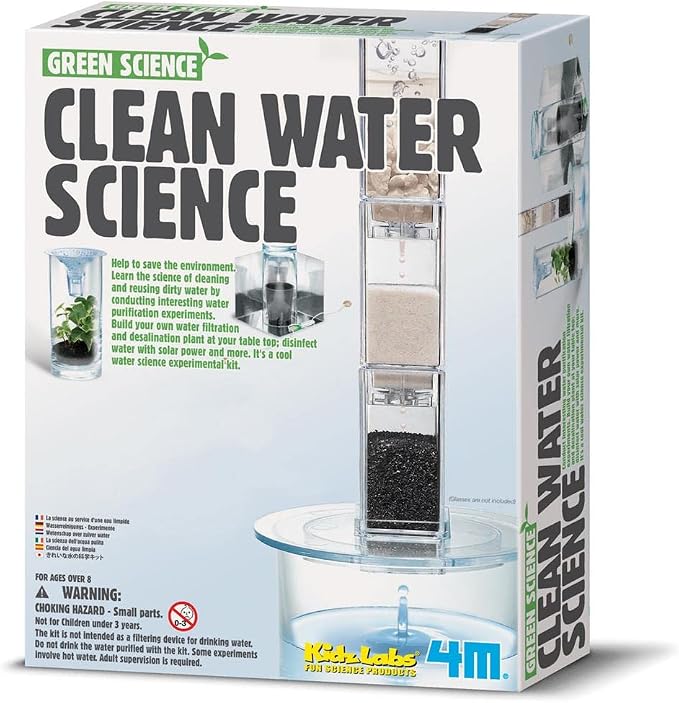 4M Green Science Clean Water Science - DIY Water Filtration Kit for Kids