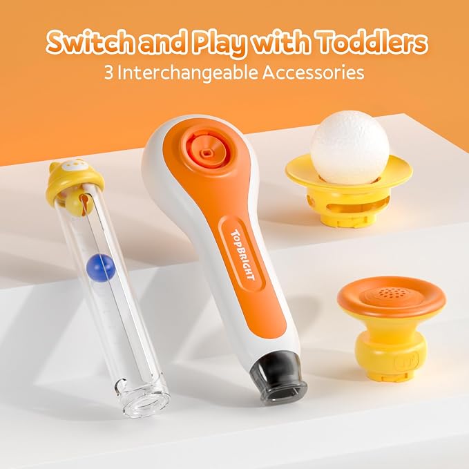 TOP BRIGHT 3 in 1 Sensory Toys for Toddlers with Whistle & Ball Blowing | Early Development Activity Toys for Speech Therapy, Montessori Fine Motor Skills Toys for 3 4 5 Year Old Boys Girls Gifts