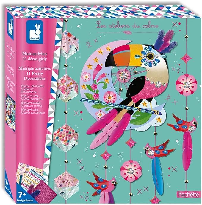 Janod J07888 Pretty Decorations Multi-Activity Box Set, 11 Pieces