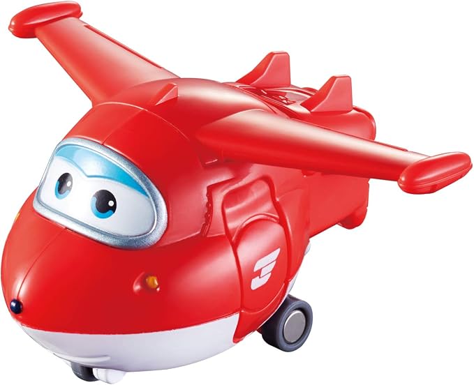 Super Wings World Airport Playset, Includes 2" Transform-a-Bot Jett and Donnie Figures, Preschool Educational Learning Toys for Boys and Girls Age 3 4 5 6, Birthday Gifts for Kids