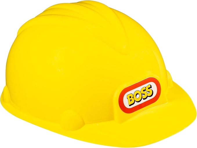 Dress Up America Kids Construction Hard Hat – Adjustable Yellow Helmet for Toddlers – Realistic Play Hat for Costumes & Dress-Up