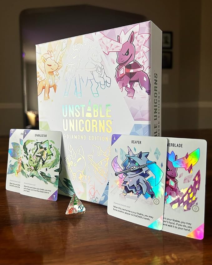 Unstable Games Unstable Unicorns Diamond Edition Card Game Up