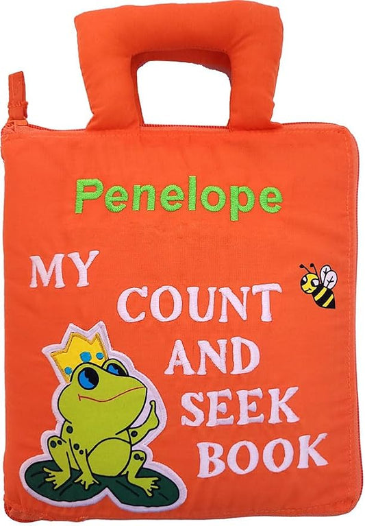 Pockets of Learning Personalized Count and Seek Child's First Counting Quiet Book Engaging Activity Busy Book for Toddlers and Children | Interactive Discover and Learn | Sensory Educational Toy