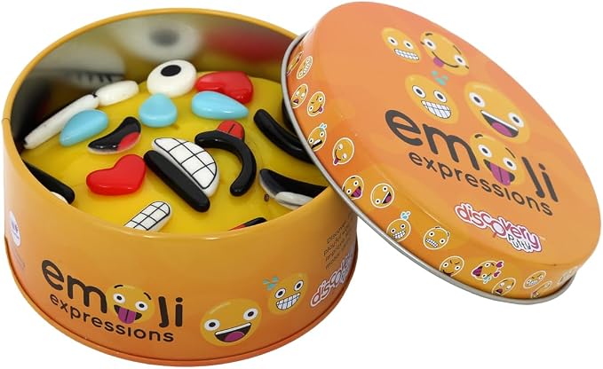 Fun & Function Discovery Putty - Therapy Putty w/Hidden Emoji Pieces - Sensory/Play Putty for Special Needs - Emoji Expressions Set