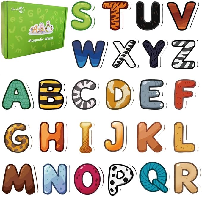 Magnets Letter for Kids 26 PCS Early Educational Learning Toy | Fridge Magnetic,Cute Refrigerator ABC Alphabet for Toddlers 1-3 ,Preschool Spelling Tool,Gifts
