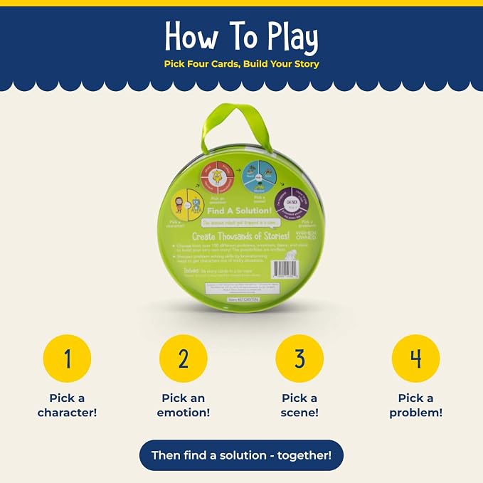 Open The Joy Creative Storytelling Card Game – Kids Feelings Family