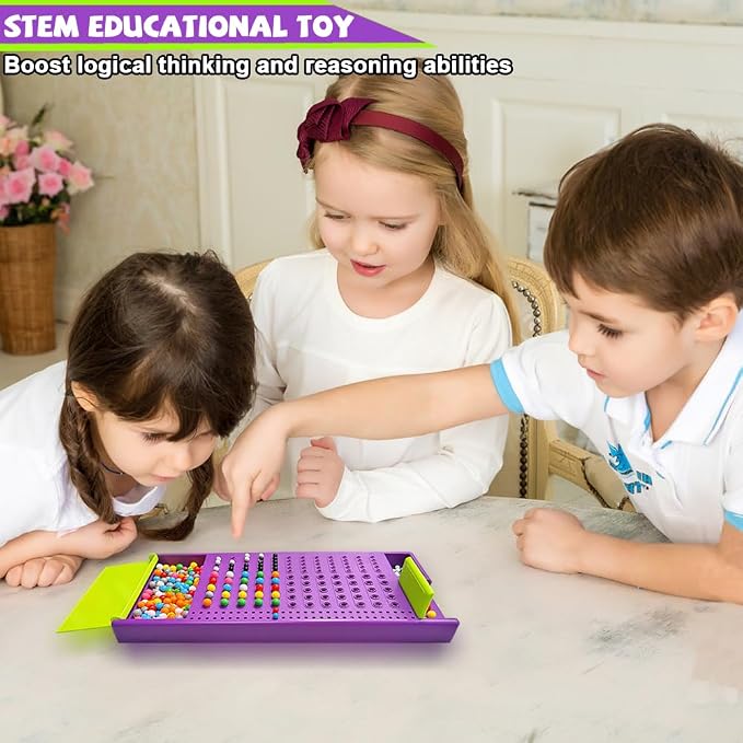 KIDAMI Code Breaker, Classic Codebreaking Travel Board Game, Purple | 2 Player Battle, Brain Puzzle Set, Lightweight Carrying, Portable Storage Box, Kids Toddlers Adults Gift for Family Learning