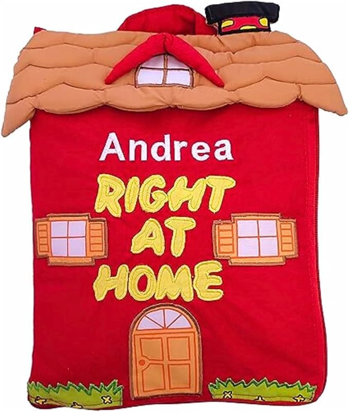 Personalized Right at Home Quiet Book Animal Learning Activity Busy Book for Toddlers and Children | Educational and Engaging Soft Fabric Travel Toy Companion