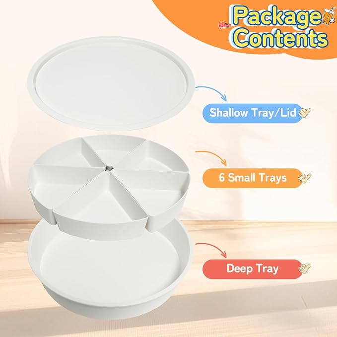 Toddler Sensory Bin with Lid, Large Sensory Tray for Toddlers, Removable Storage Inserts, Sensory Activities for Kids Fine Motor Skills Development