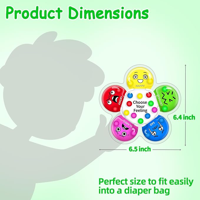 Color Sorting Sensory Toys for Kids with Autism, Autistic 5-7 | Travel Gifts for Kids, Social Emotional Learning Activities, Fine Motor Skills, Calming Fidget Toys, Feelings Wheel, Ages 3+