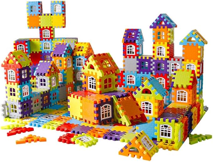 Building Blocks Set 210 Pieces - STEM Educational Learning Toys for Kids Ages 3-8, Creative Construction Preschool Toys for Boys Girls, Safe Plastic Building Set with Storage Box