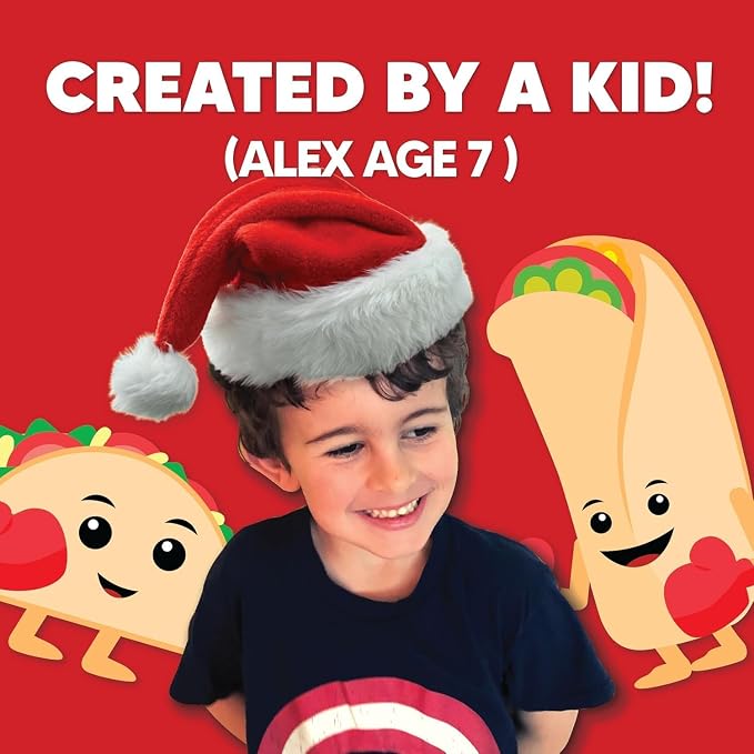 Taco vs Burrito - The Wildly Popular Surprisingly Strategic Card Game Created by a 7 Year Old - 5 Ways to Play - a Family-Friendly Party Game for Kids, Teens & Adults