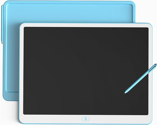 20inch LCD Writing Tablet with Stylus, Erasable Doodle Board Mess Free Drawing Pad for Kids, Car Trip Educational Toys Birthday Christmas Gift for 3 4 5 6 7 Girls Boys（Blue）