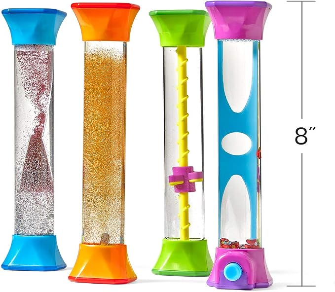 hand2mind Sensory Fidget Tubes, Sensory Toys, Travel Toys, Quiet Fidgets for Classroom, Calm Down Corner Supplies, Anxiety Relief Items for Kids, Toddler Stocking Stuffers, for Kids | Sensory Toys, Travel Toys, Quiet Fidgets, Anxiety Relief Items, Pres...