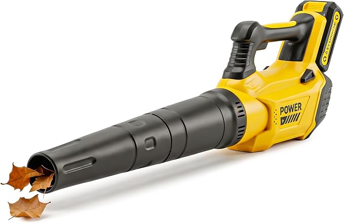 Toy Choi's Kids Leaf Blower that Really Works Kids Gardening Tools Set | Toy Leaf Blower with Real Airflow Function, Detachable Tube, Ideal Outdoor Toy Tool Set for Boys & Girls 3 4 5 6 7 8 (Yellow)