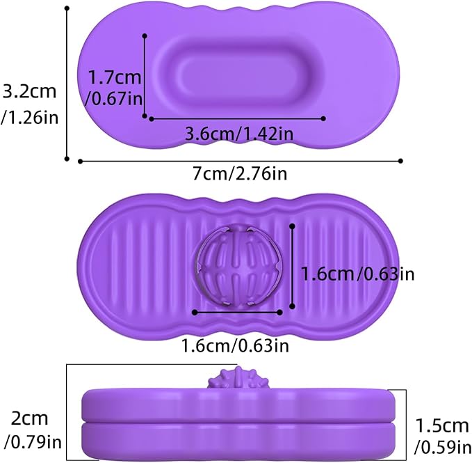 Silicone Sensory Fidget Toy for Kids and Adults, Quiet Tactile Toy 4 Pack | SILICONE TACTILE DESIGN: Features a silicone surface for touch-based interaction during everyday fidget play