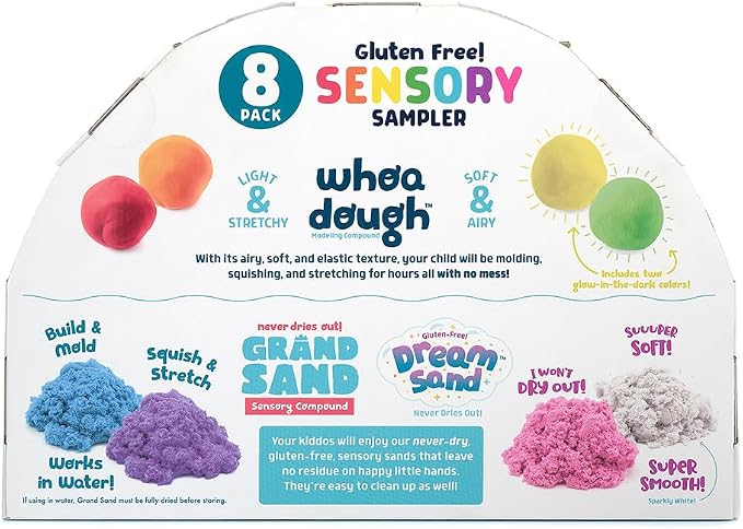 Chuckle & Roar - Sensory Sampler - 8 Sensory Fidget Activities for Little Ones - Great for Preschoolers - Touch and Feel Activities - Ages 3 and Up
