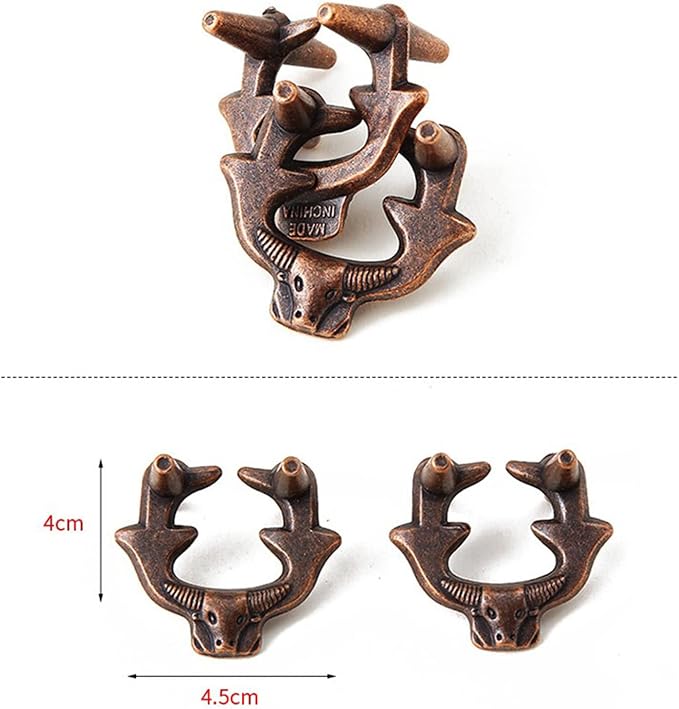 RoseFlower 15 pcs IQ Test Puzzle Brain Teaser Metal Wire Puzzles Mind Game Educational Toys Disentanglement Unlock Interlock Game Magics Trick Toy for Party Favor Kids Adults Challenge Interlock Games