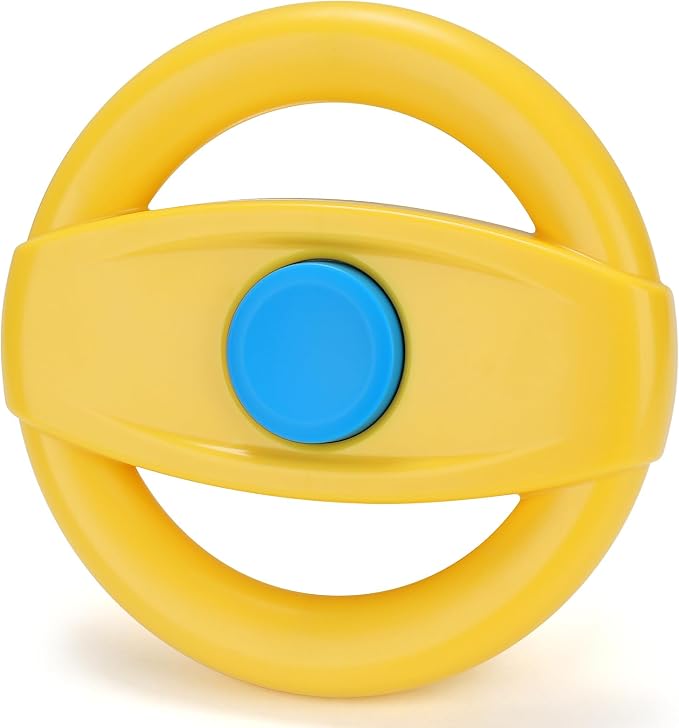 Accmor Stroller Steering Wheel Toy, Steering Wheel for Shopping Carts | Simulated Steering Wheel Universal Detachable Pretend Driving Funny Stroller Toy Attachment