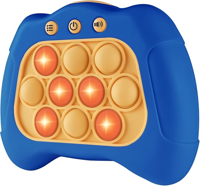 Intoypad Pop The Target! Handheld Speed Push Fidget Toy for Kids Adult Blue | A Fun Multiplayer Game Sensory Fidget ADHD Autism Toys Birthday Gifts for 6 7 8 9 10 11 12 Years Old Kids Road Trip Car Games