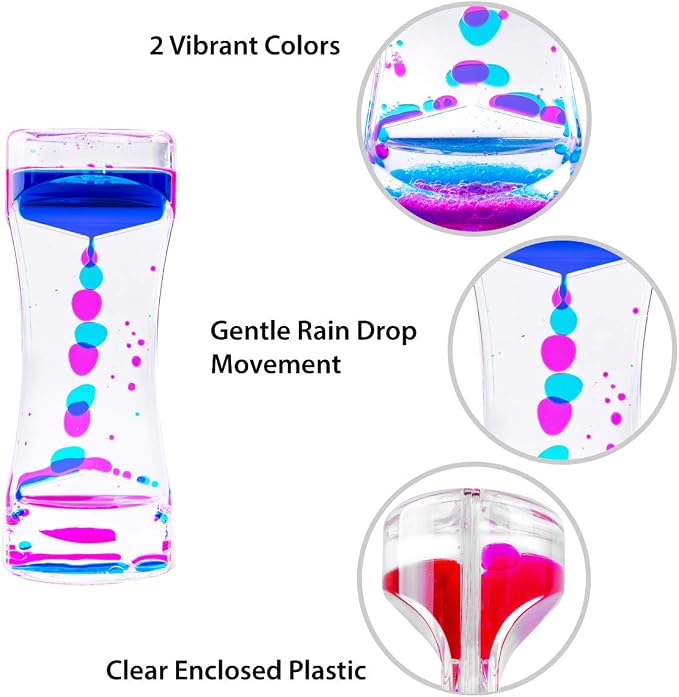 Super Z Outlet Liquid Motion Bubbler for Sensory Play, Fidget Toy, Children Activity, Desk Top, Assorted Colors (1 Piece) (Pack of 3)