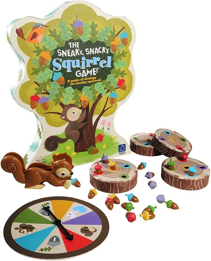 Educational Insights The Sneaky, Snacky Squirrel Game - Toddler Board Games for 3 Year Olds, Fine Motor Skills Toys for Toddlers, Color Matching Preschool Games, Tweezer Tool Fine Motor Game | Toddler Board Games for 3 Year Olds, Fine Motor Skills Toys...