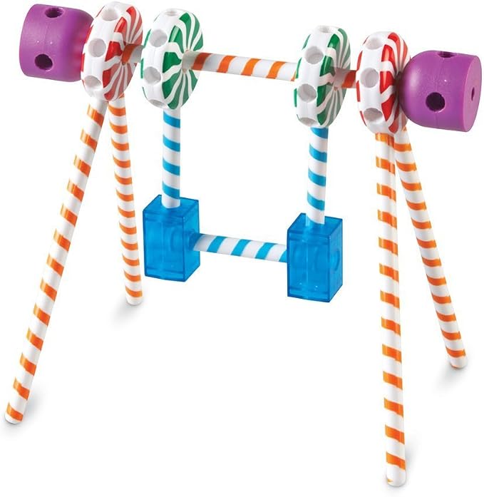 Learning Resources Candy Construction Building Set - Creative Building Toys for Kids, Toddler STEM Toys, Kids STEM Activities, Construction Sets, Preschool Engineering Toy