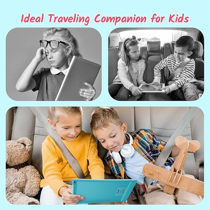 TECJOE 10 Inch 2 Pack LCD Writing Tablet for Kids, Mess Free Drawing Tablet | Colorful Drawing Pad, Travel Road Trips Essential, Quiet Time, Learning Toys Birthday Gifts for Boys Girls Ages 3-8