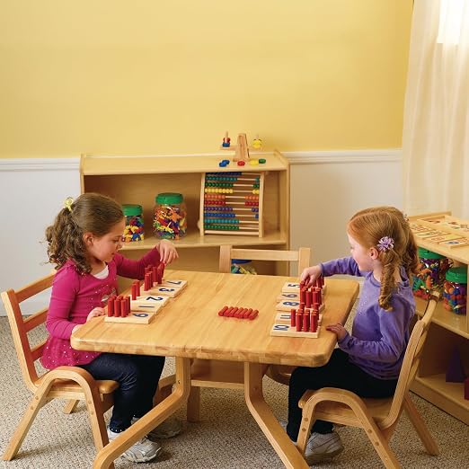 Excellerations Peg Number Board, Included: 10 Rubberwood Boards + 55 Wood Pegs + Storage Bag, Montessori Math Materials, Learning Manipulatives, Counting for Kids, Reggio Emilia Classroom Essentials | Includes Storage Bag, Montessori Math Manipulatives...