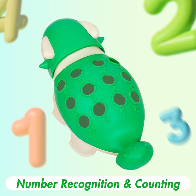 Hirger Fine Motor Dinosaur: Sensory Toys for Toddler 1-3 Year Old, Montessori Preschool Learning Educational Toy for Baby 12 Month Birthday Gift
