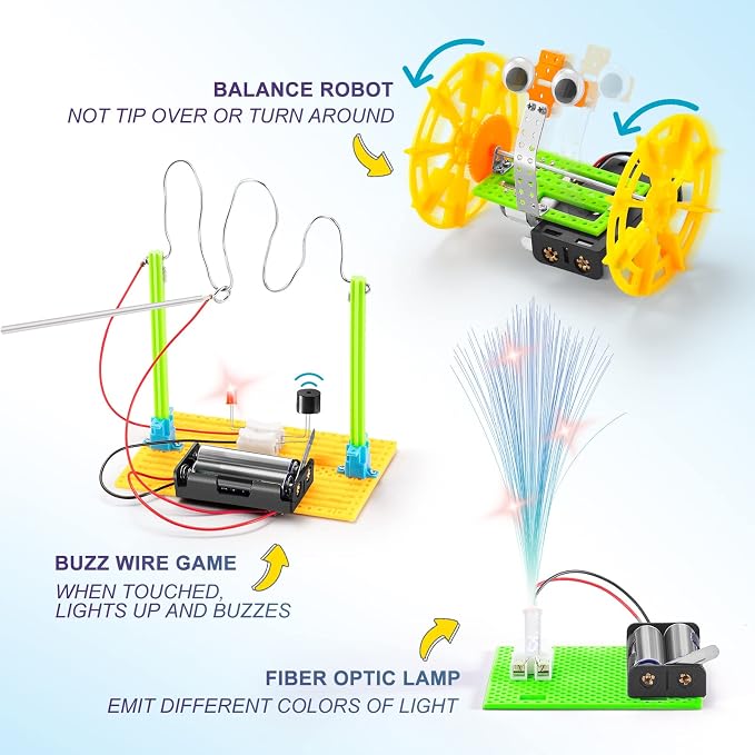 BeAndge STEM Kits for Kids 6-8 8-10, STEM Toys 6 7 8 Year Old Birthday Gift | Science Kits for Kids 5-7 8-12, Boy Gifts Robot Toys for 6+ 8-13, Robotics Experiment Engineering Building Crafts Activities