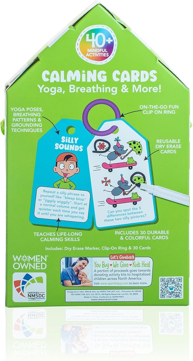 Dry Erase Calming Cards – Kids Mindfulness SEL Set