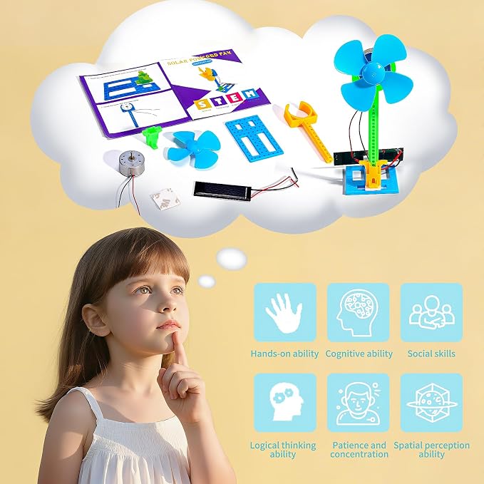 STEM Kits for Kids Science STEM Toys, 8 Bulk Solar Powered Crafts Boys Girl | Science Kits Experiments Activities for Kid Classroom School Gifts 2nd, 3rd, 4th, 5th Grade, Circuit STEAM Project Party Gift