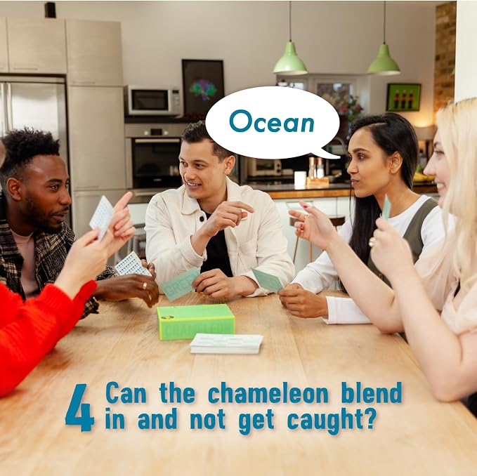 The Chameleon, Award-Winning Bluffing Board Game for Families & Friends for 3-8 Players