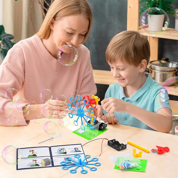 BeAndge STEM Kits for Kids 6-8 8-10, STEM Toys 6 7 8 Year Old Birthday Gift | Science Kits for Kids 5-7 8-12, Boy Gifts Robot Toys for 6+ 8-13, Robotics Experiment Engineering Building Crafts Activities