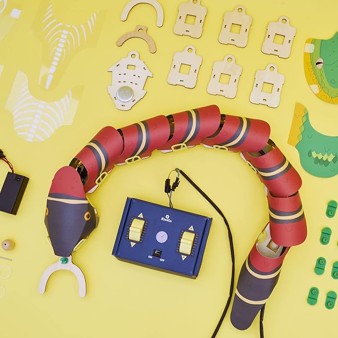 KiwiCo - Remote Controlled Snake Robot | DIY Robotics Engineering Building Kit | Science Exploration Activity & RC Learning Toy & Gift for Kids Ages 9+