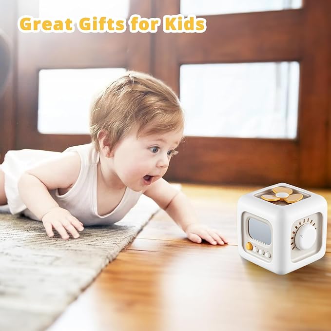 SOCBTNSO Montessori Busy Cube Travel Toy for Toddlers | Learning Fine Motor Skills, 1st Birthday Gifts for 1 Year Old Boy, 6 9 12 Months Baby