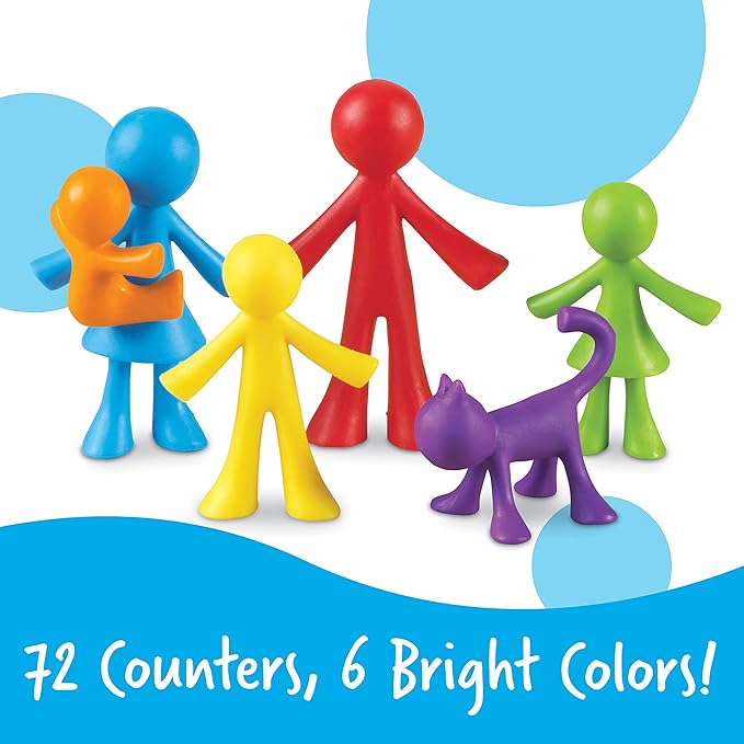 Learning Resources All About Me Family Counters | Toddler Sensory Toys, Preschool Activities, Classroom Must Haves, Math Manipulatives, Social Emotional Games, Fine Motor