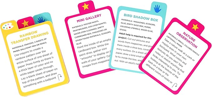 Petit Collage: Busy Ideas for Bored Kids- Artist Edition - Includes 50 Ideas to Cure Boredom - Imagination, Curiosity, and Technical Activities - Great for Kids 4+