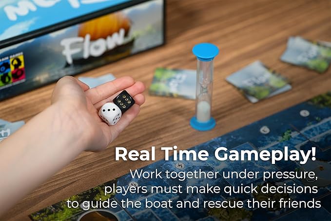 Flow Cooperative Board Game – Strategy Game for 1–4 Players Ages 8+ | Work together in Flow to overcome challenges in an exciting cooperative adventure.