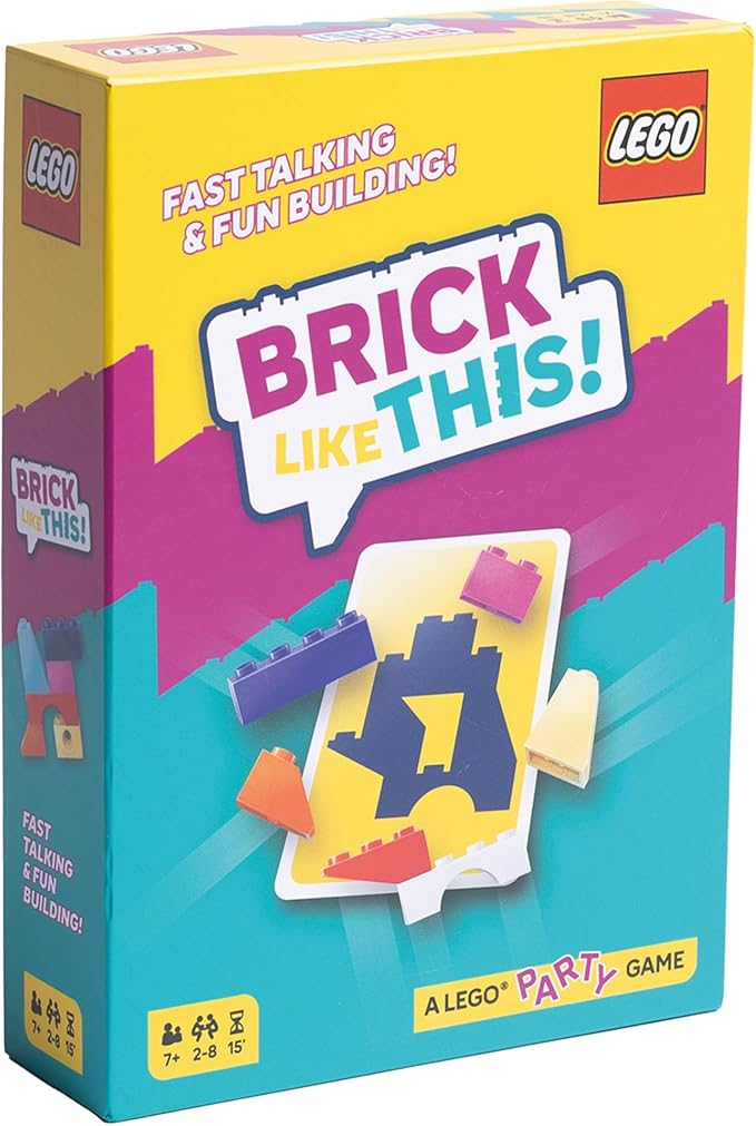 Asmodee Brick Like This! The Official Lego Party Game - A Fast, Fun Building Game for Families, Kids, Teens & Adults, Ages 7+, 2-8 Players, 15 Minute Playtime | A Fast, Fun Building Game for Families, Kids, Teens & Adults, Ages 7+, 2-8 Players, 15 Minu...