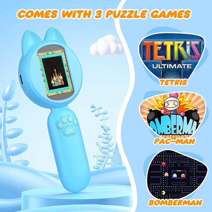 Leipan Magnifying Glass for Kids, 100X 2 LCD Scrren Handheld Microscope | Kids Magnifer with 8 LED Lights, Christmas Birthday Gifts for Children