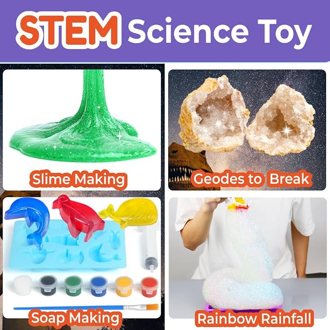 BenBen Science Kit for Kids Ages 8-12, 105 Experiments Set, Birthday Gift | STEM Toy for Boys Girls, Homeschool Classroom Education, Family Group Screen-free Learning Activity, Back to School Gift