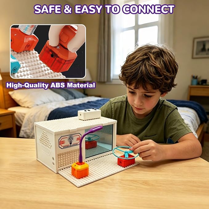 Dollox Science Kits for Kids, Electrical Circuit Exploration Kit with 380+ Projects, Educational Electronics Toy for Boys and Girls, Perfect for Christmas Stocking Stuffers and Birthday Gifts