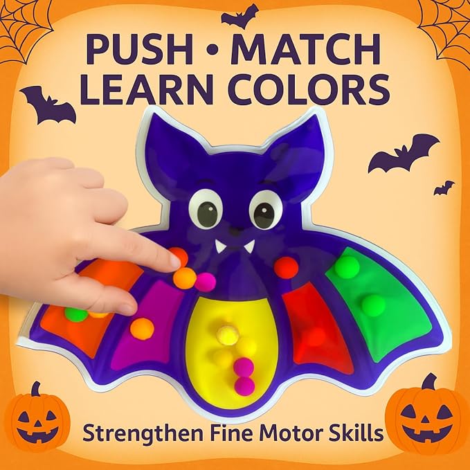 UURM 2 Pack Halloween Color Sorting Sensory Toy Travel Toys for Toddler 2+