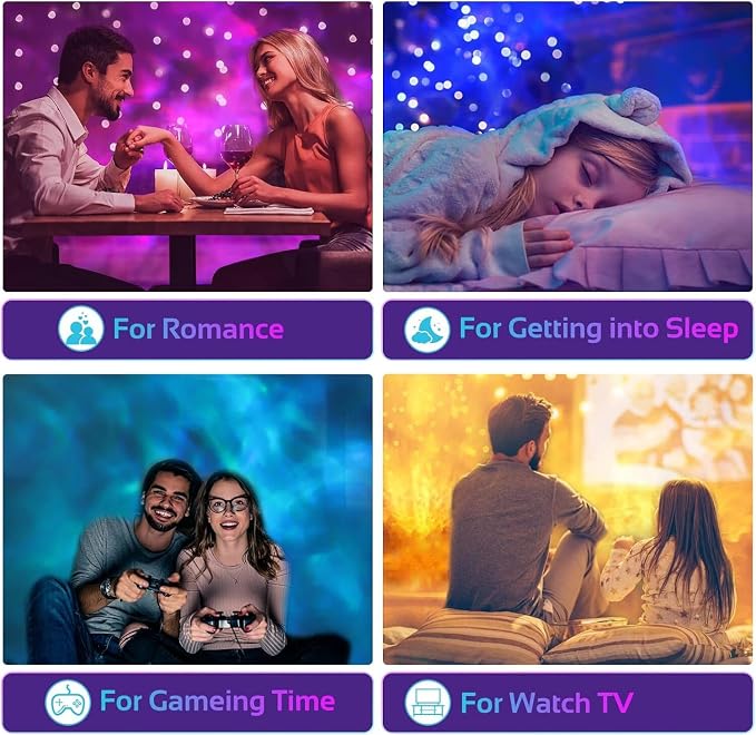 Calming Sensory Lights, Sensory Toys for Kids with Autism, Ocean Light Projector with 15 Color Patterns, Light Projects Water Ripple Effects onto Walls and Ceilings, Autism Toy,for Children and Adults