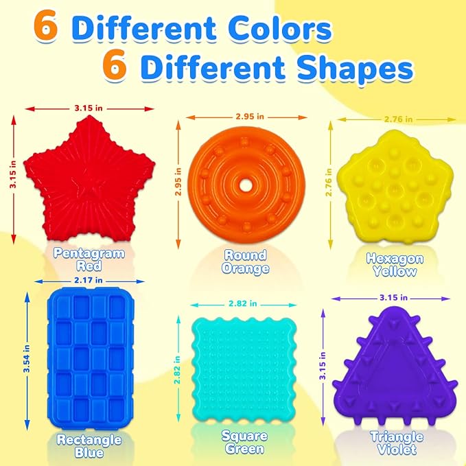 Sensory Fidget Toys for Kids Toddlers - Squishy Textured Sensory Fidget Toys for Kids with Autism, Fidgets for Classroom, Stress Anxiety Relief Toys Calm Down Toys for Boys Girls Gifts