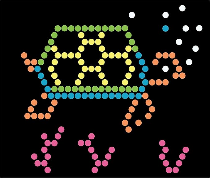 Lite Brite Peg and Template Refill Pack, Light Up Drawing Board Accessories, LED Drawing Board Pegs with Colors, Toys for Creative Play, Light Toys for Kids Aged 4 +