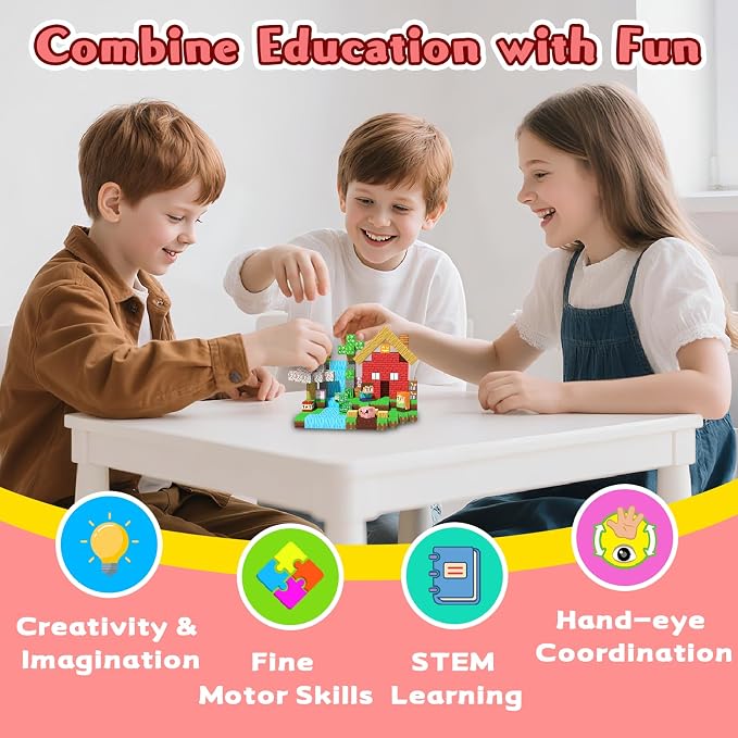 Magnetic Blocks, 208PCS Toys Building Cube Birthday Gifts for Kids | Magnetic Cubes, 0.8 inches Building Blocks, STEM Construction Toys Christmas Birthday Gifts for Kids Boys Girls