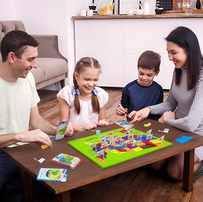 Imagimake Mapology - USA Map Puzzle with Flash Cards for Kids Ages 8+ | Educational Geography Toy, Learn 50 States with 750+ Facts of USA, Gift for Girls & Boys Ages 8,9,10,11,12 Years Old